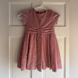 Mayoral Pink Dress with Gold Accents